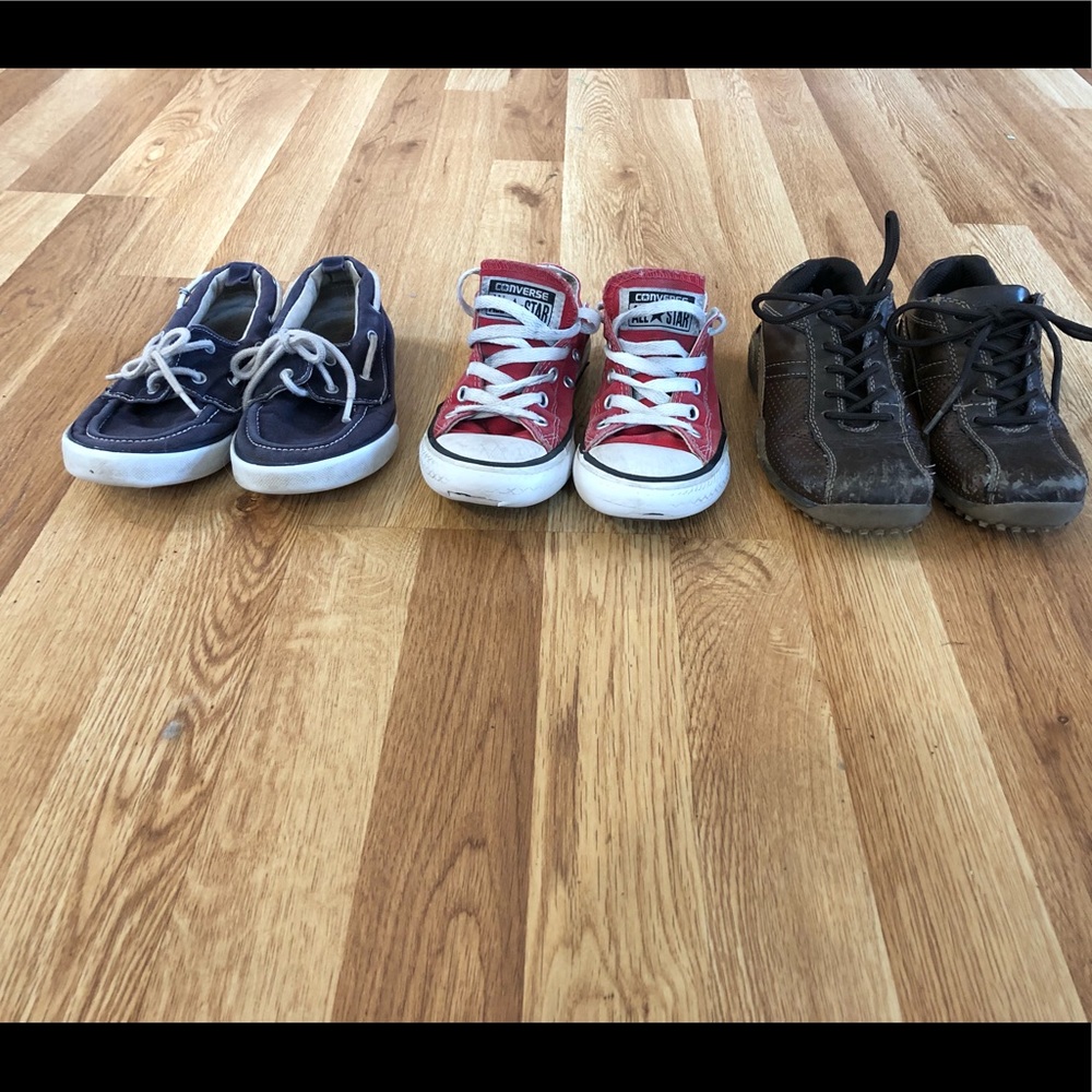 3 pairs toddler boys size 12 shoes